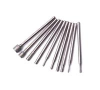 10 unids/set 2,35mm vástago diamante Burr Core Bits tallado herramientas de pulido aguja de molienda vidrio Jade piedra conjunto de herramientas rotativas 0,8-5mm