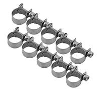 10 Unids/Set Abrazaderas De Manguera De Acero Inoxidable Resistente T-Bolt Mini Línea De Combustible Clips De Tubería De 6 Mm-20 Mm Tamaño Opcional Para Fontanería (14-16 Mm)