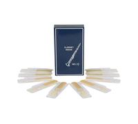 10 Unids/set Caja Azul 2,5 Soprano/Alto/Tenor B Cañas Planas Calidad Clarinete Caña Accesorios De Viento De Madera Piezas