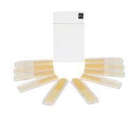 10 Unids/set Cañas De Saxofón Tenor Fuerza 2,5 Bb Para Saxofón Tenor Profesionales Principiantes Accesorios De Instrumentos De Viento De Madera (Color : White sax reed)