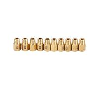 10 Unids/Set Carburador Principal Jet Reemplazo de Latón Macizo para VM TM TMX Carb 200, 210, 220, 230, 240, 250, 260, 270, 280, 290