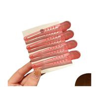 10 Unids/set Color Caramelo Mate Pico De Pato Pinza De Pelo De Plástico 7,5 Cm Pasadores Abrazaderas Herramientas De Estilismo Accesorios Profesionales De Salón(Red)