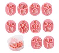 10 unids/set de cerámica pendiente de arcilla en forma de flor pendiente molde de arcilla hecho a mano pendiente joyería joyería colgante arcilla herramienta