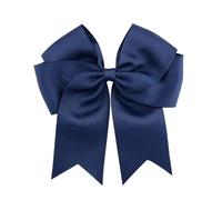 10 unids/set de pinzas for el cabello con lazo Color sólido for mujer, anudado cinta hecha a mano, pasadores horquilla, accesorios for Para Animadoras(Bowknot-1)