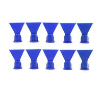 10 unids/set forma cono boquillas portátiles silicona boquillas dientes exteriores 14 5mm para cartucho sellado piezas de repuesto