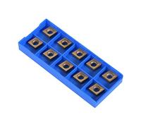 10 unids/set insertos de puntas de carburo CNC con contenedor, insertos de carburo CNC herramienta de torneado de torno de cuchilla, suministros para trabajar el metal