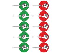 10 unids/set pulgar hacia arriba y hacia abajo paletas de afinación para signos de subasta de maestros de paletas sí o no paleta falsa verdadera