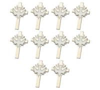 10 unids/set seguro paz pájaro crucifijo detalle broche elegante diseño insignia pin para trajes casuales ropa profesional paz pájaro broche, Silver, como se describe