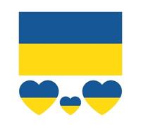 10 unids/set tatuaje temporal bandera nacional Regional tatuaje falso pegatina impermeable desechable mujeres hombres actividades corporales (Color : Ukraine, Size : A)