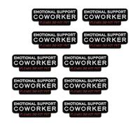 10 unids/set trabajo humor emoción apoyo broche colega no mascota insignia de seguridad pin joyería para profesionales joyería de moda