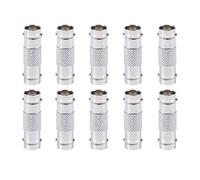 10 UNIDS Silver Tone BNC Hembra a BNC Hembra Acoplador Cámara CCTV Cámara de Seguridad Q9 Adaptador Conector Recto