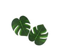 10 unids simulación Monstera hojas de palma artificiales selva playa temática decoraciones reutilizables hojas falsas tropicales planta artificial portátil y útildurabilidad
