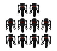 10 unids sistema de refrigeración de coche Expansión tanque manguera conector recto ABS negro moldeado exterior
