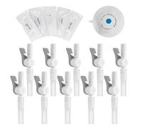 10 válvulas de catéter grises Ximter ComfortFlow, grifo de palanca fácil de usar, bordes lisos y tubo para un drenaje óptimo de orina, suministros esenciales para catéter