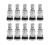 10 válvulas de vacío para neumáticos de acero inoxidable TR525 de fondo plano, de boca americana.