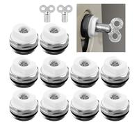 10 válvulas de ventilación de radiador de 1/2 pulgadas con 2 llaves de ventilación, válvulas de ventilación de radiador, ventilación de radiador, válvula de ventilación de radiador con cabezal de