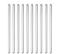 10 varillas de cristal para mezclar,herramientas mezcla vidrio reutilizables 20cm con fondo redondo,varillas cristal 5-6mm para café,cóctel,varillas vidrio resistentes calor para cocina,laboratorio
