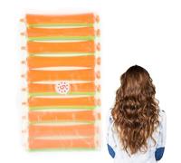 10 varillas de permanente para cabello PCS - Varillas cortas de onda fría de dos colores - Barras de pelo permanente sin calor varillas de onda fría, rodillo de curling de bicolor para