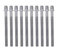 10 varillas de tensión de metal para tambor de repuesto, tornillos apretados, percusiones, piezas de reparación para percusiones de bajo, accesorios de repuesto