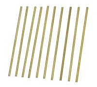 10 varillas rectas de latón dorado, 100 mm de largo y 3 mm de diámetro, for manualidades, tiras de metal redondas for modelos de barcos RC.