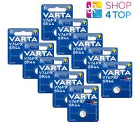 10 VARTA V76PX SR44 BATTERIES Plata 1.55V Moneda Reloj 1BL Azul EXP 2027 Nuevo