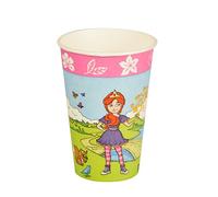 10 vasos de papel cuento País/Niños/Niñas/Cumpleaños 0,2 L ø7 cm X Altura 9,7 cm