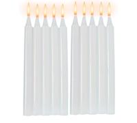 10 velas de emergencia en caso de corte de energía, velas puntiagudas de larga duración, artículos de supervivencia, iluminación del hogar, velas puntiagudas antigoteo, para bodas, bendiciones