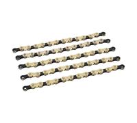 10 Velocidad XLC Cadena Bici 114 Eslabones Cerradura de Oro/Negro Bicicleta