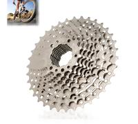 10 velocidades 11-36T Volante de Bicicleta de Acero Rueda Plateada pi?¡§?n de Cassette Bicicleta SLX Accesorio de Volante