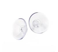 10 ventosas de PVC transparente para organización de baño, ganchos abatibles para montaje suave en armario o espejo (40 mm)