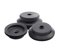 10 ventosas de vacío for manipulador, negras, industriales, neumáticas, de silicona, con boquilla de succión de silicona y caucho PJG.