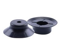 10 ventosas de vacío para manipuladores, accesorios neumáticos, caucho de nitrilo, boquilla de silicona PFG PA de alta resistencia industrial, mandril de vacío (amarillo)