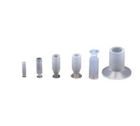 10 ventosas neumáticas de silicona delgadas F1-3A 4A 6A F-8 pequeñas boquillas de succión para máquina de moldeo por inyección (ZPL18, 10 unidades)