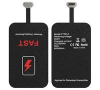 10 W Cargador Inalámbrico,Adaptador Qi Tipo C para Carga Inalámbrica 5V 2000mA,Receptor Delgado Universal Compatible para Google Pixel, Samsung Galaxy y Otros Teléfonos USB-C Android