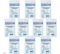 10 x 100 TCG Guru Perfect Size Fit Inner Sleeves 10 x 100 Soft Sleeves Tamaño: 64 x 89 mm + Heartforcards® protección de envío