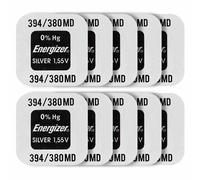 10 X Baterías De Óxido De Plata Energizer 394 380 1.55V SR45 SR936SW Para Reloj