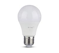 10 x Bombillas LED V-TAC E27 9 W Bulbo A60-806 lúmenes - 2700 K, 4000 K, 6400 K (blanco natural) [Clase de eficiencia energética A+]