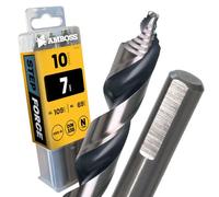 10 x Broca espiral Step Force Ø 7,0 mm - HSS-G DIN 338 para acero, acero de construcción, aluminio, metales no ferrosos AMBOSS WERKZEUGE® Brocas para chapas, perfiles - Hexagonal para taladradora