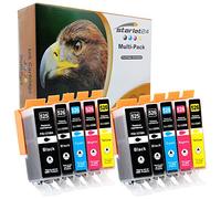 10 x cartuchos de impresora compatibles con PGI-525 CLI-526 Canon Pixma iP-4800 iP-4850 iP-4900 iP-4950 iX-6550 MG-5140 5150 5250 5350 6150 6250 8150 8250 MX-715 MX-880 MX-885 MX-895