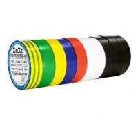 10 x Cinta aislante isoband Electricista cinta adhesiva de ancho 19 mm, largo 20 m colores 0,742 & # x20ac;/unidades)
