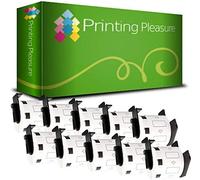 10 x DK11209 Etiquetas Compatible con Brother P-Touch QL-500 QL-570 QL-650 QL-700 QL-720 QL-800 QL-810 QL-820 QL-1100 QL-1110N | 29mm x 62mm | 800 Etiquetas por Rollo | Etiquetas de dirección, Papel