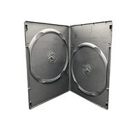 10 x Doble Negro 7mm Spine DVD/CD/BLU RAY Case