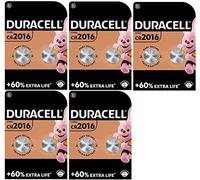 10 x Duracell 2016 Lithium (5 blísters de 2 baterías) 10 pilas
