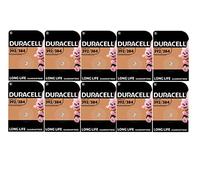 10 x Duracell 392/384 SR41 con óxido de plata (10 blísters de 1 batería) 10 pilas