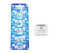 10 X genuino Renata 321 SR616SW Suiza hizo muñeca reloj bajo drenaje plata óxido 1. 55V baterías - parte de la gama de accesorios de Crazy4fones
