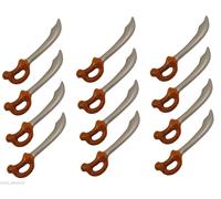 10 X Hinchable Pirata Espada Alfanje Fiesta de Disfraces Hawaiano Luau Ornamenta