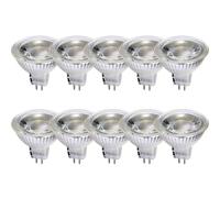 10X LED Cristal Reflector GU5, 3 5W= 35W 350lm Blanco Cálido 2700K [EEK: G]