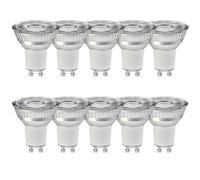 10 X LightMe LED Bombilla PAR16 Cristal Reflector 4,5W=51W GU10 Cálido 3000K