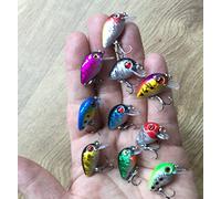 10 x Micro Mini Tiny Pequeño luz Shallow Buceo Señuelos de Pesca de Trucha, Perca UK