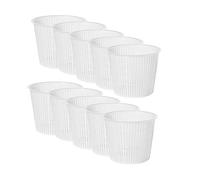 10 x Moldes para Queso 10,3x7,8 cm - Elaboración Casera de Quesos Blandos y Rollos de Queso